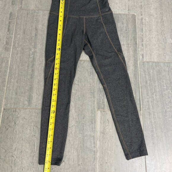 Athleta Salutation Stash Pocket Tight Leggings Gray Black Size XS - Picture 4 of 8